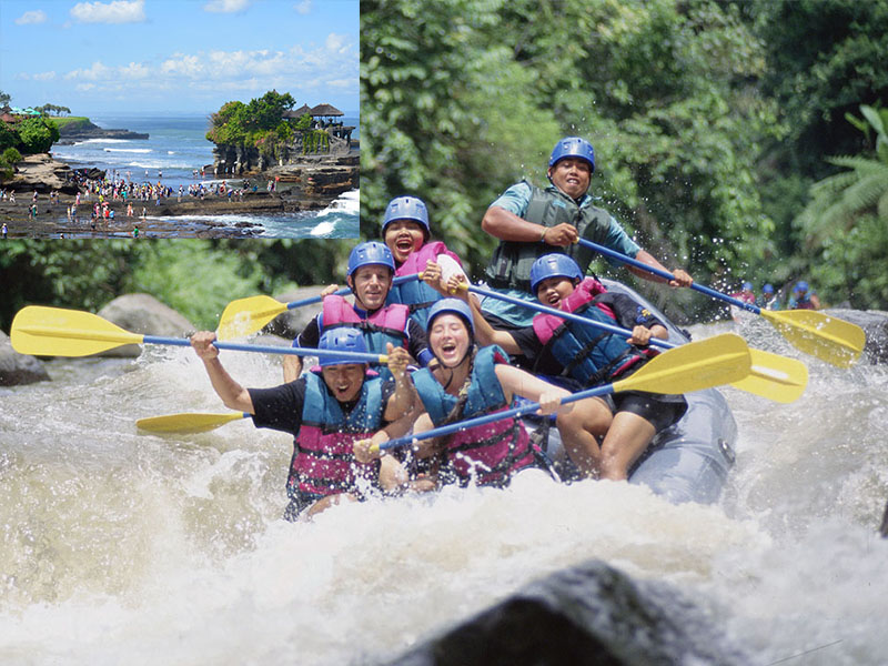 Ayung River Rafting + Tanah Lot Tour