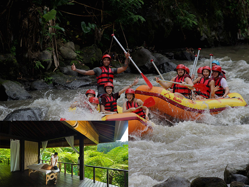 Ayung River Rafting + 2 Hours Spa