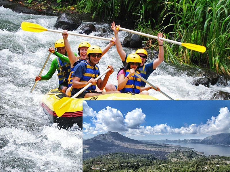 Ayung River Rafting + Kintamani Volcano Tour