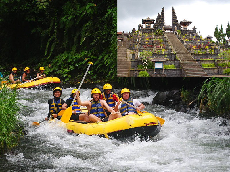 Telaga Waja River Rafting + Besakih Temple Tour